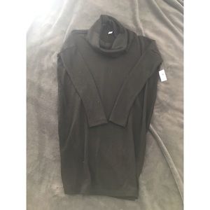 Old Navy Black Loose Turtleneck Dress